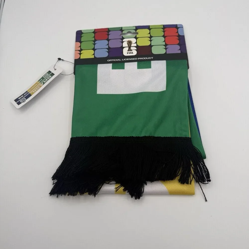Brasil FIFA World Cup 2026  Scarf Double Sided Officially Licensed